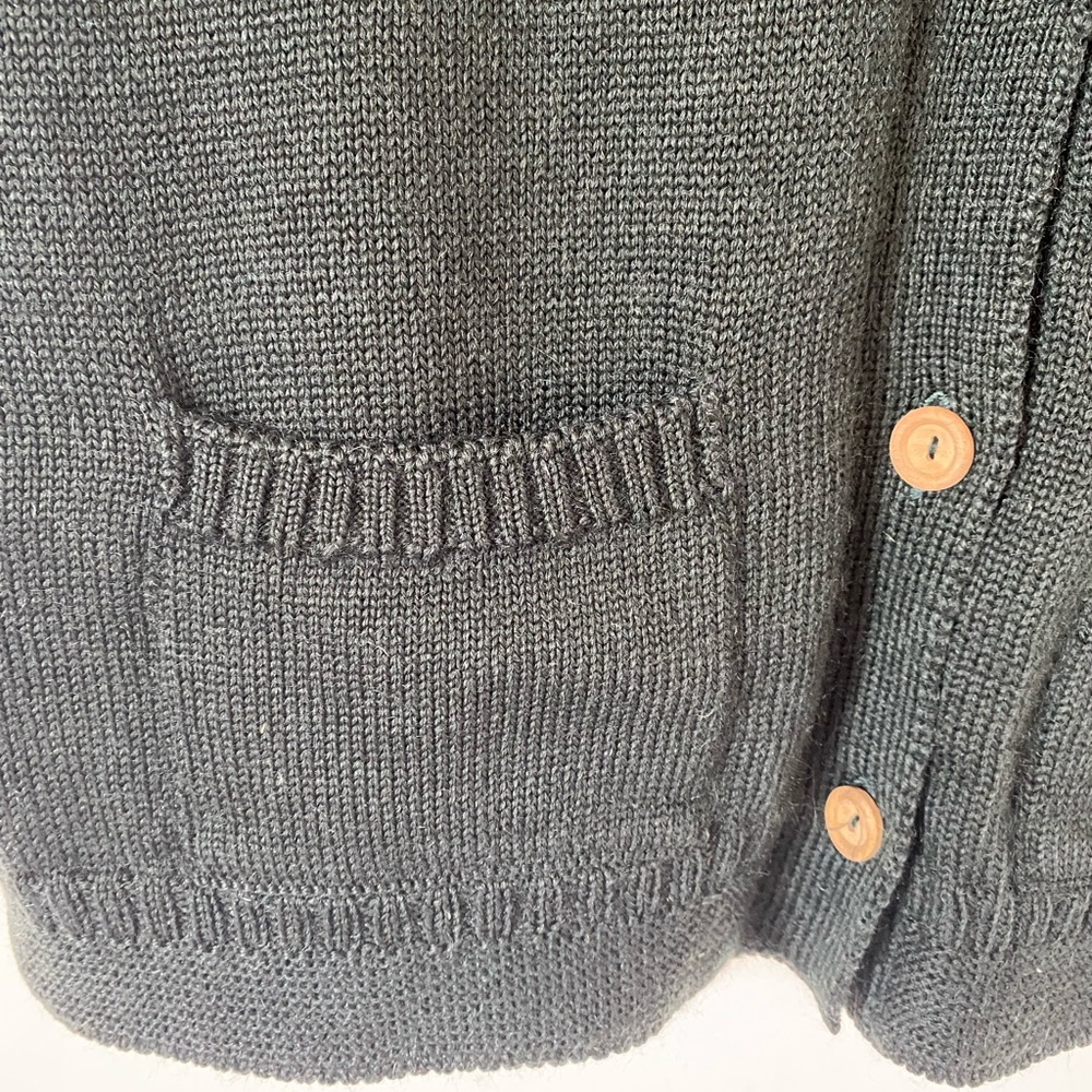Woolovers | Long Forest Green Wool Waistcoat Sweater Vest | XL - Picture 7 of 10